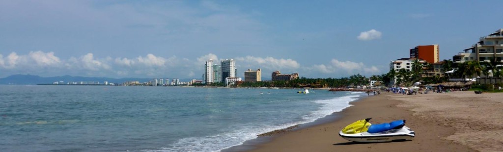 We walked to downtown Puerto Vallarta along the beach. To the north are all the major resorts. In the middle are the cruise ship terminals. 