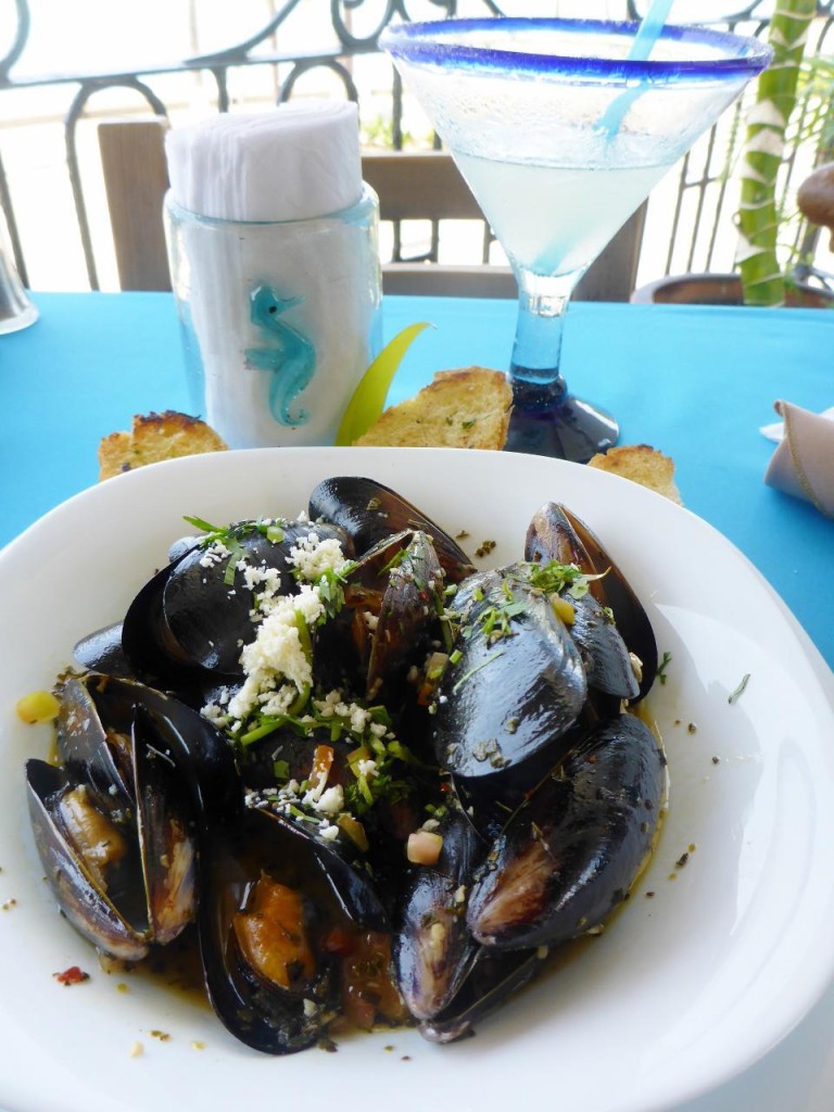 At our next spot we enjoyed excellent Chilean mussels. In fact we stopped in the kitchen and told the chef so. 