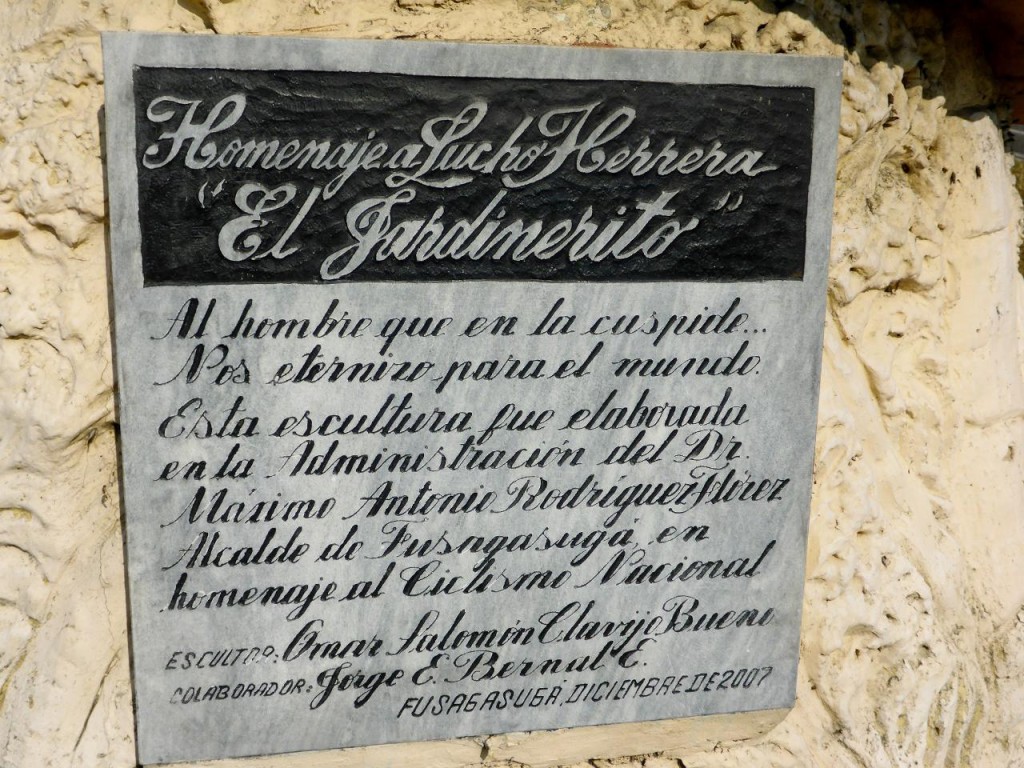 The attached plaque. 