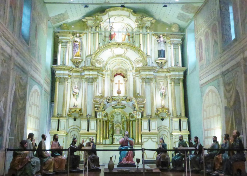 The altar of the old cathedral. 