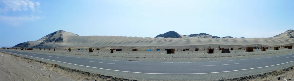 A long cool sand dune. 