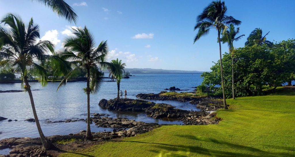 The view from our hotel in Hilo. 