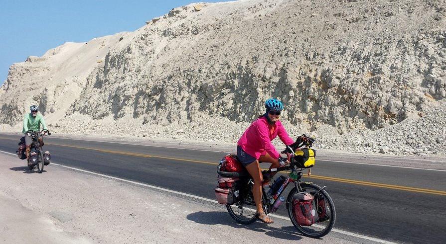 While cycling out of Camana to begin our climb to Arequipa we met Juan out for his daily ride. He took a few pictures of us. 