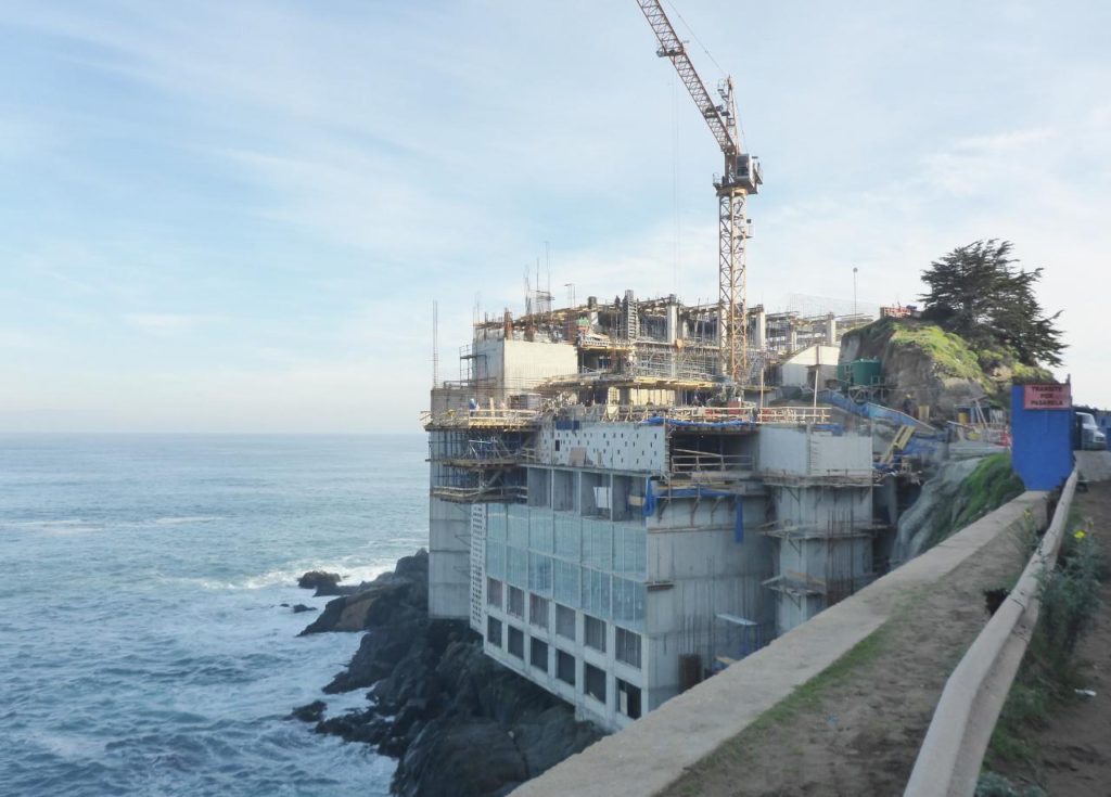 I can't believe a condo is being built on the rocks. 