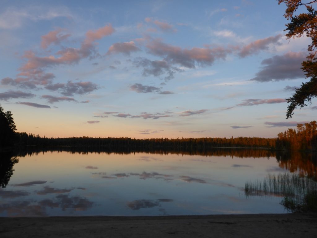A beautiful sunset on Crystal Lake.