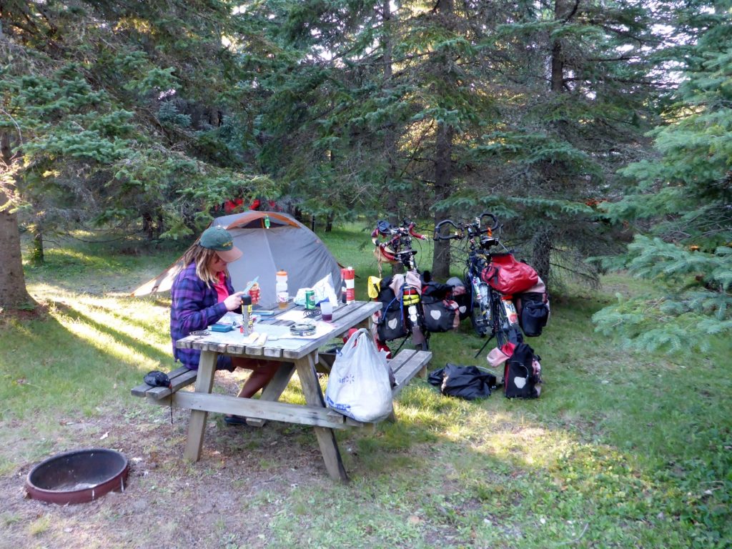 A fine campsite in Wawa, Ontario.