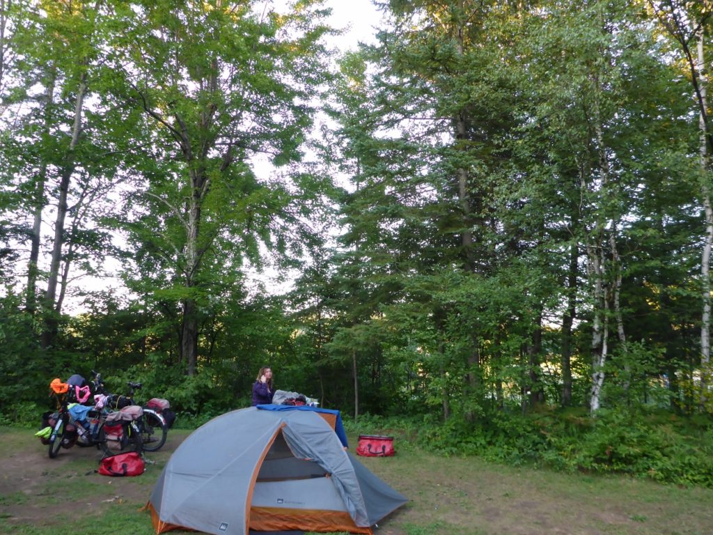 We found a KOA Campground. Cheaper than Ontario Provincial Parks and much more amenities.
