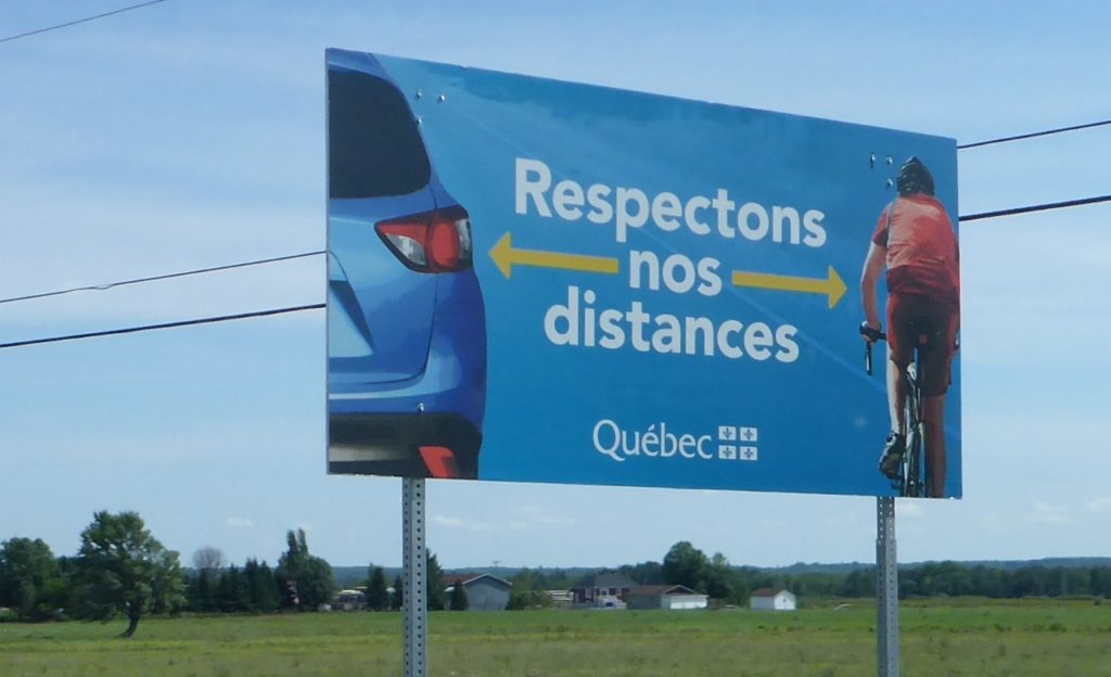 Quebec is such a nice cycling change from Ontario. Much better roads and respect.