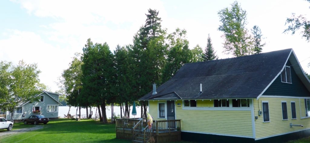 The cottage and camp on Lake Nickerson.