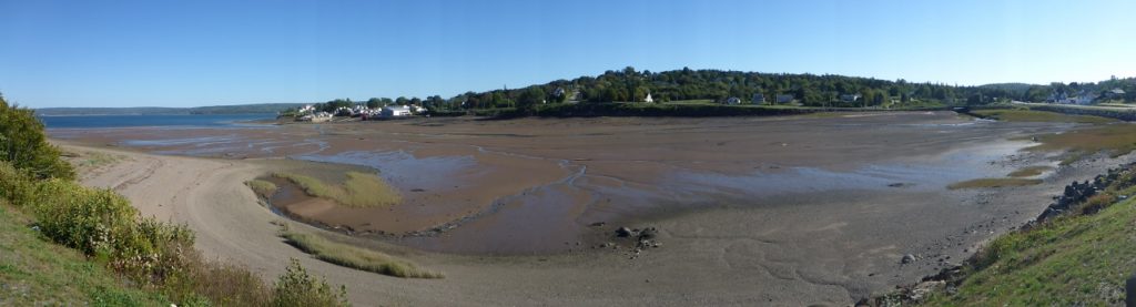 A very low tide.