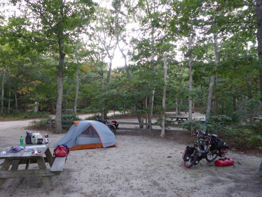 Martha's Vineyard Campground. At $58 it has been the highest we have paid due to expensive real estate. The campground closes next Wednesday. 
