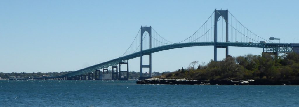 The bridge from Newport to Conanicut Island (Jamestown).