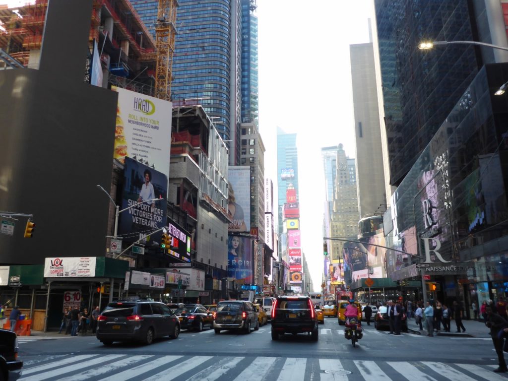 Navigating through Times Square!