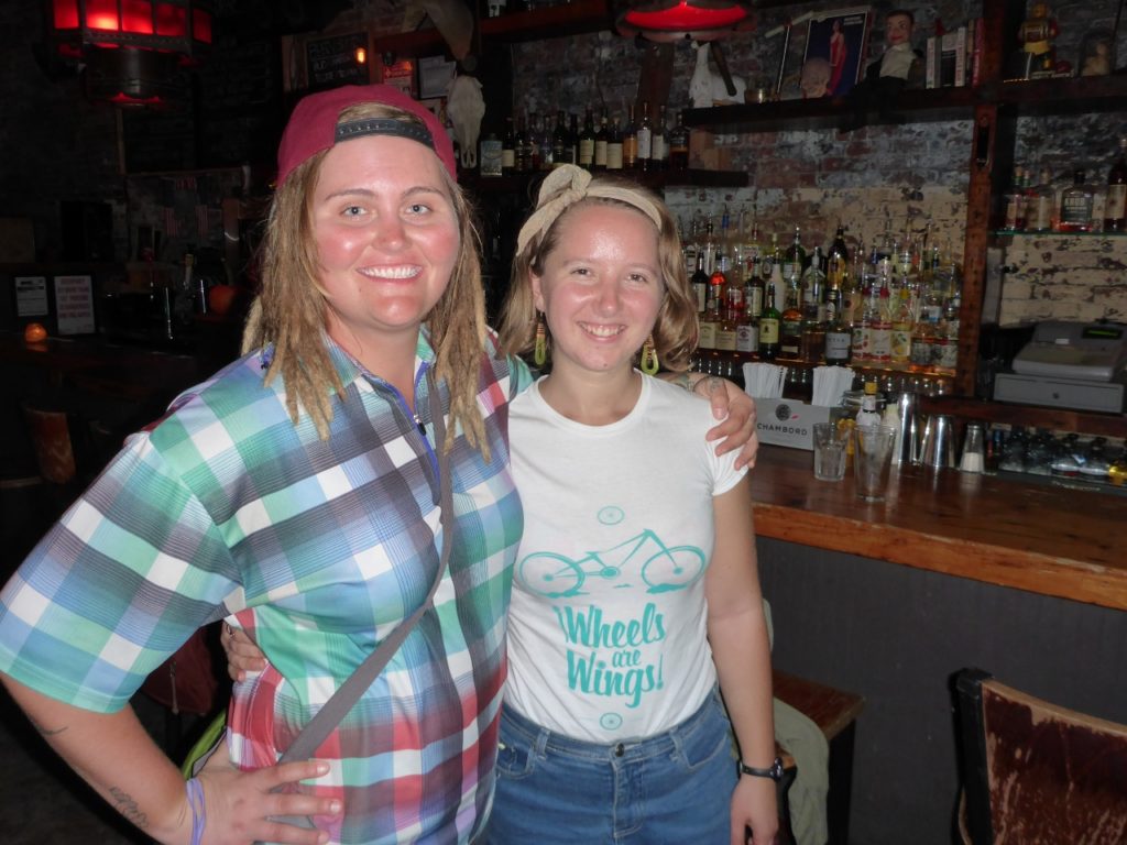In April of 2014 before our latest trip we hosted Heather and her friend Rachel who were bicycling from Key West to Virginia. We met her in Brooklyn for a few drinks.