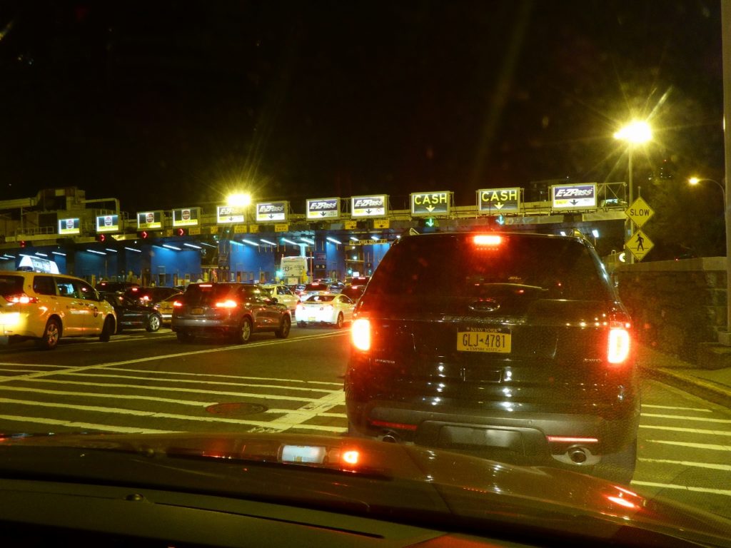 We ubered back to Penn Station from Brooklyn to Manhattan to catch a train back to our host's house in Middletown, N.J. The driver selected a tunnel route but it closed due to an accident before we entered. What a mess it was turning around and finding a bridge that wasn't packed. Glad I wasn't driving.